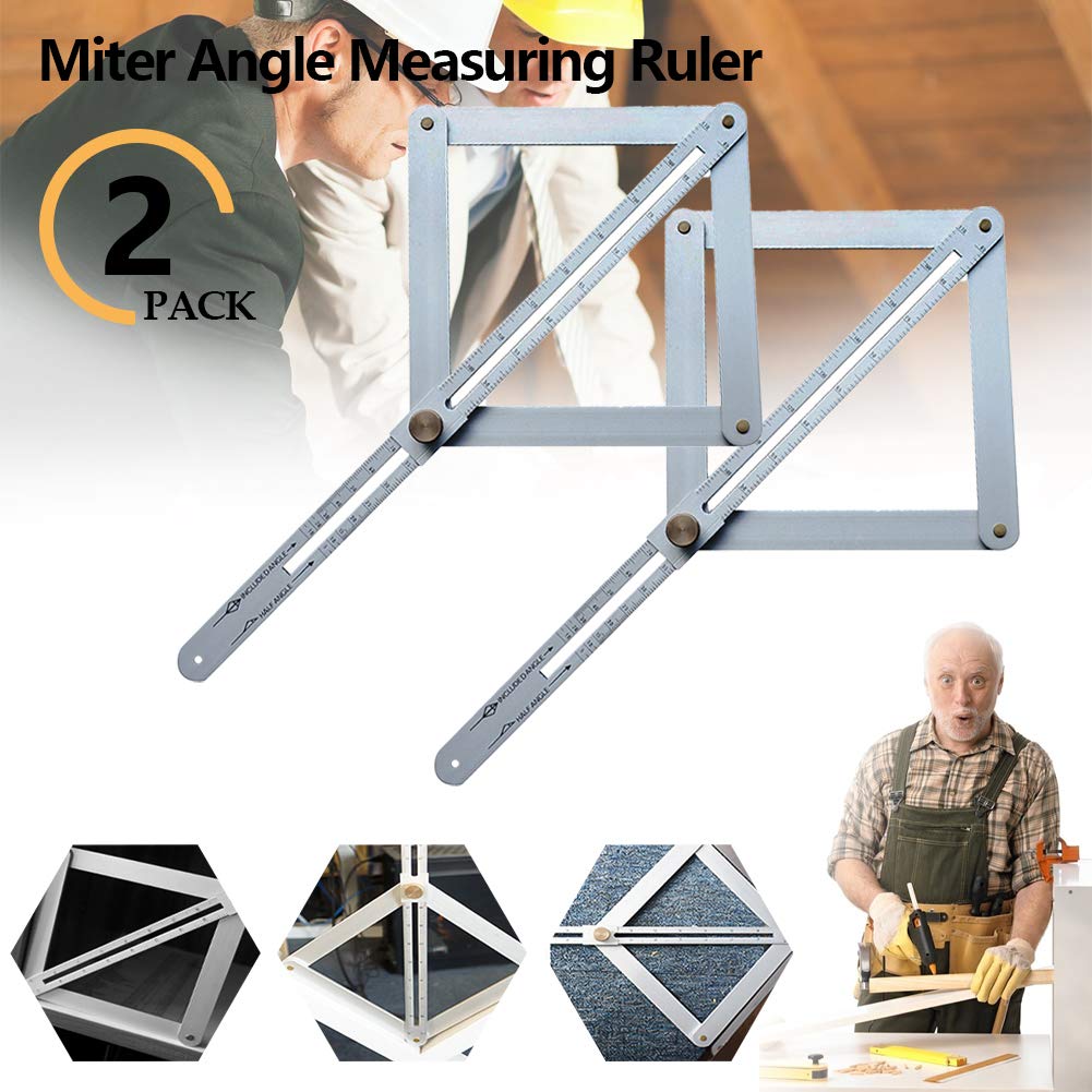 Buy Angle Divider,Miter Angle Measuring Ruler,Aluminium Alloy Protractor,Corner Angle Finder