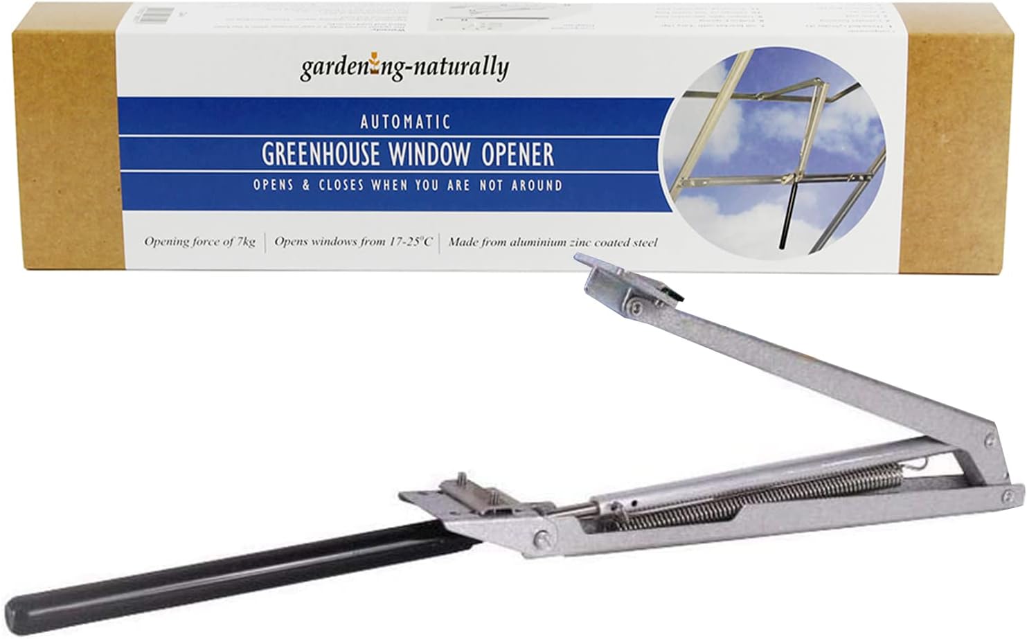 Automatic Greenhouse Window Opener Autovent with Opening Force 7KG Opens from 17-25C Uses the Power of the Sun to Work