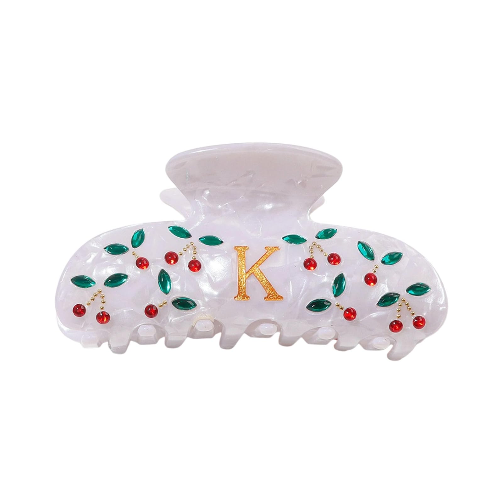 YUXITA Letter K Hair Clips For Teens Girls Acrylic Trendy Christmas Ideas