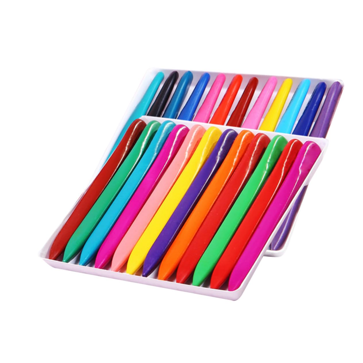 VANZACK 1 Set Colors Washable Crayons for Easy to Hold Coloring Crayons for School Projects and Creative Play present for Birthdays and Holidays