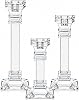 Crystal Candle Holders – Genuine Candlestick & Pillar Holder – Fine Craftsmanship Ultra Elegant and Modern Centrepiece Decor – Ideal for Living Room, Bedroom & Events (3, 20 +25 +30 cm)
