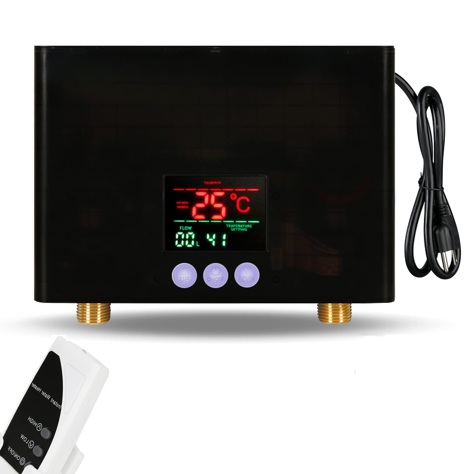 Instantaneous Mini Tankless Water Heater Electric 3000W LED Display With  Remote Control Instant Hot Water Heater Electric Suitable For Home Kitchen  Bathroom - Amazon.com
