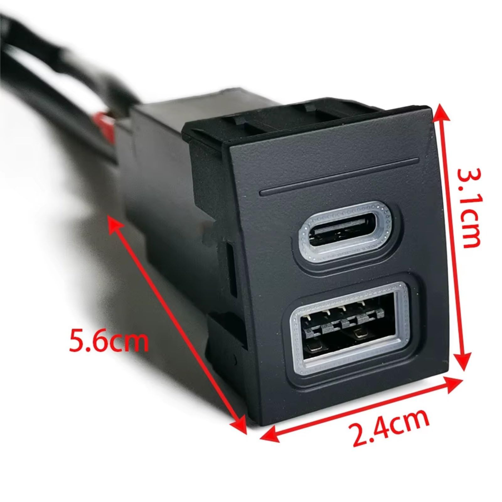 Porta USB Center Compatibile Con Per Polo 2004-2011 12V 24V Telefono Per Auto Presa Ricarica Doppia QC3.0 Porta Ricarica Di Tipo C PD Presa USB