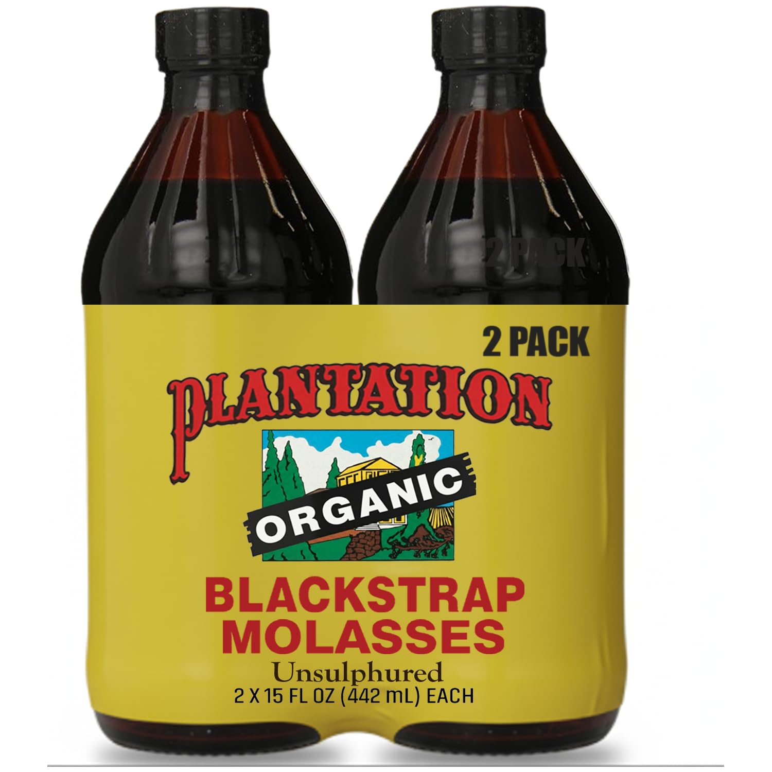 Plantation Certified ORGANIC Blackstrap 15 oz (2)