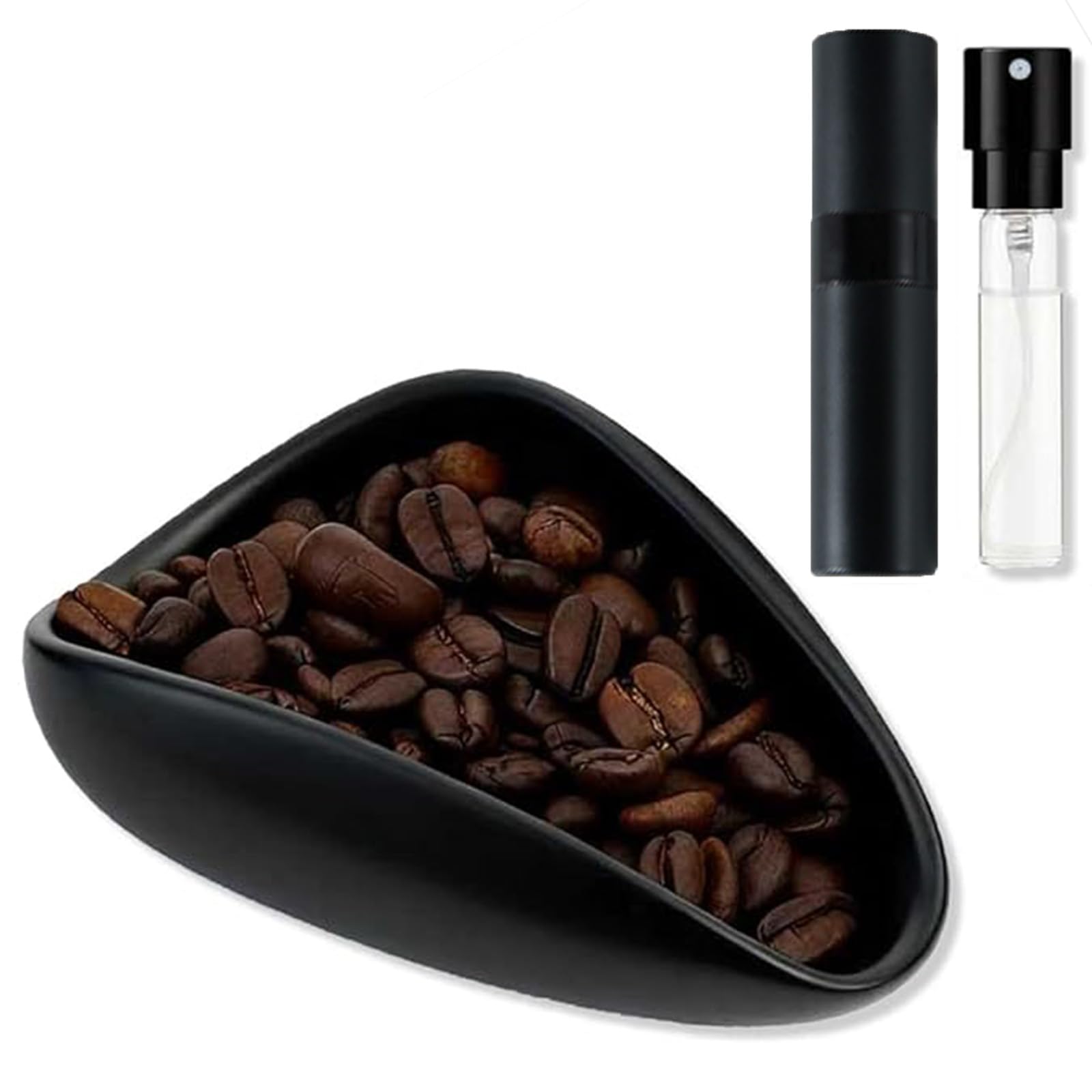 Coffee Dosing Cup.Coffee Spray Bottle, Espresso Cup Tray for Coffee Bean Measuring, 8ml Black Shell Sprayer Barista Accessories for Single Dose Preparation-image-36