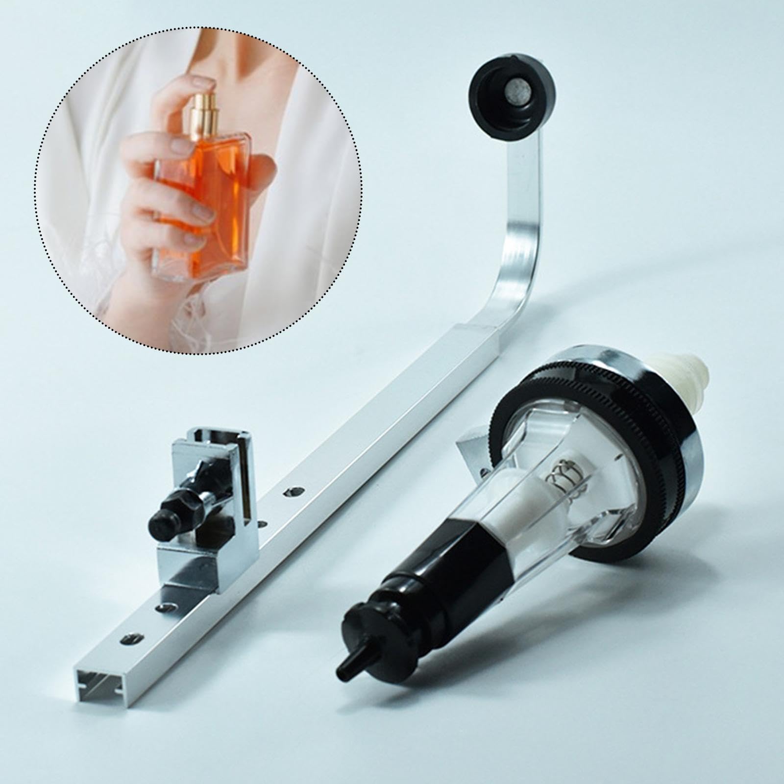 KESOTO Dispenser di Profumo, Parte di Ricambio Versatile per apparecchiature in Vetro da 32,2 cm/12,68 Pollici, Accessorio Professionale Leggero in Argento