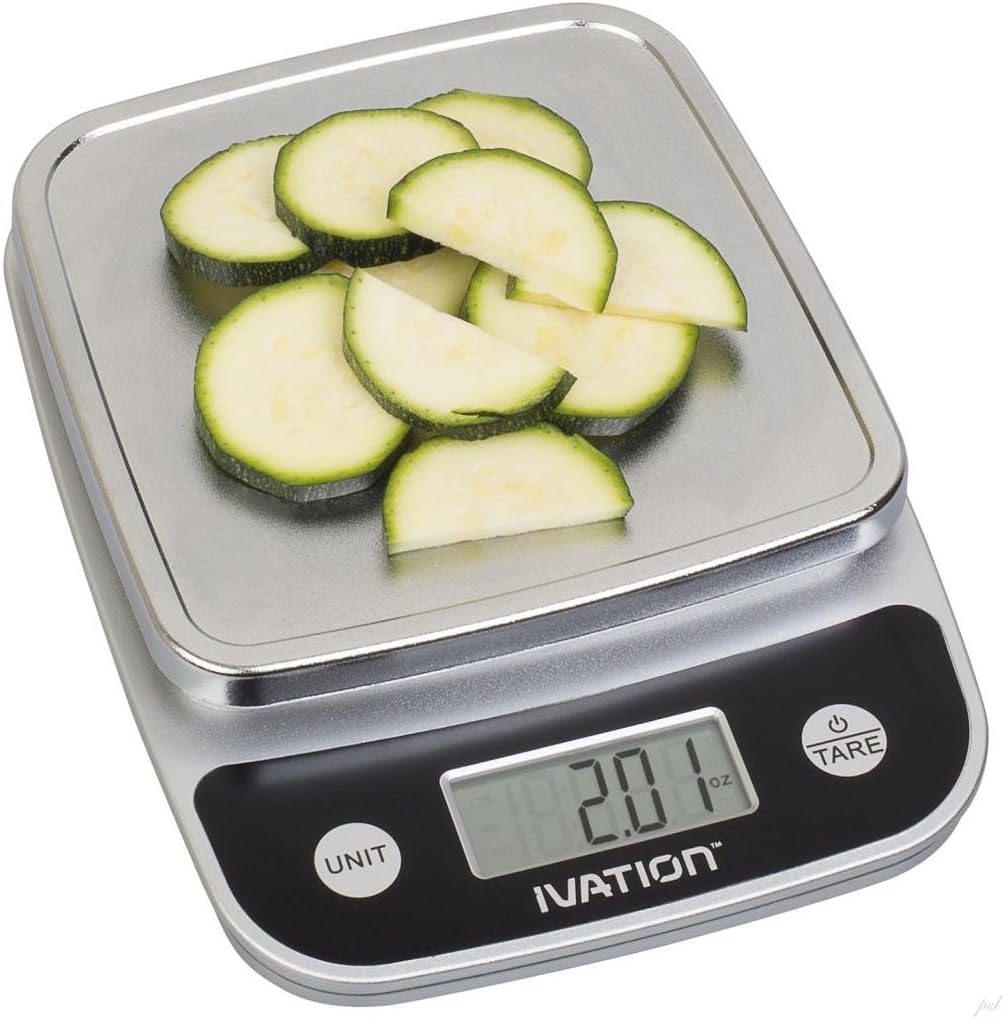 Digital Kitchen Food Scale, Multifunction, Lightweight 11 Pounds Capacity, Black