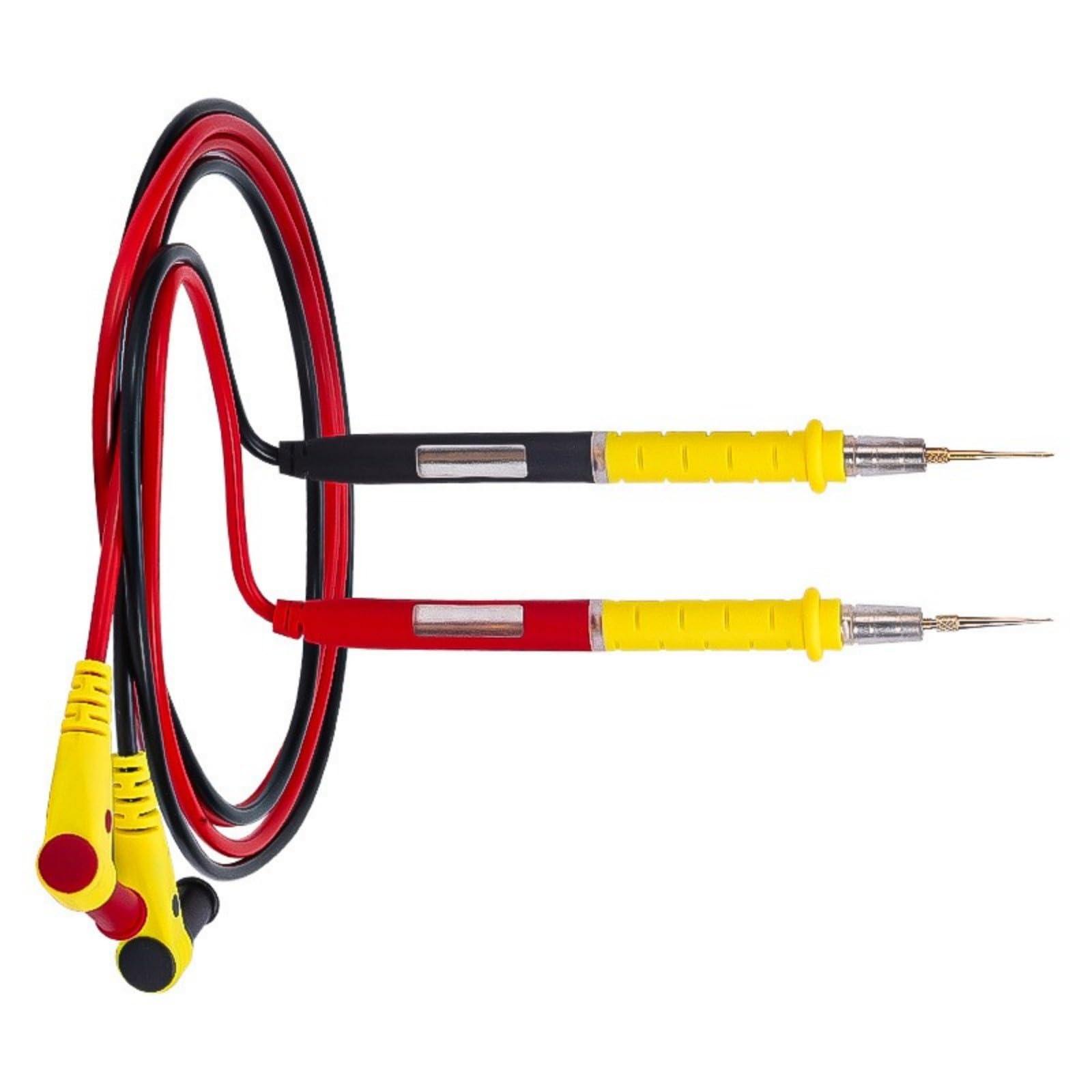 Fromceo Multimeter Pen Fine Point Steel Multimeter Probes With Flameproof Silicone Coating Replacement Multimeter Leads Voltmeter Leads