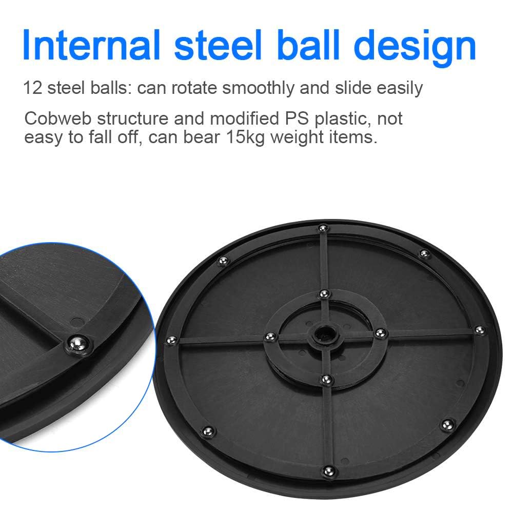 Base Girevole 360&deg; Con Cuscinetti A Sfera - Supporto Rotante Per TV, Monitor E Altro, Fino A 15kg