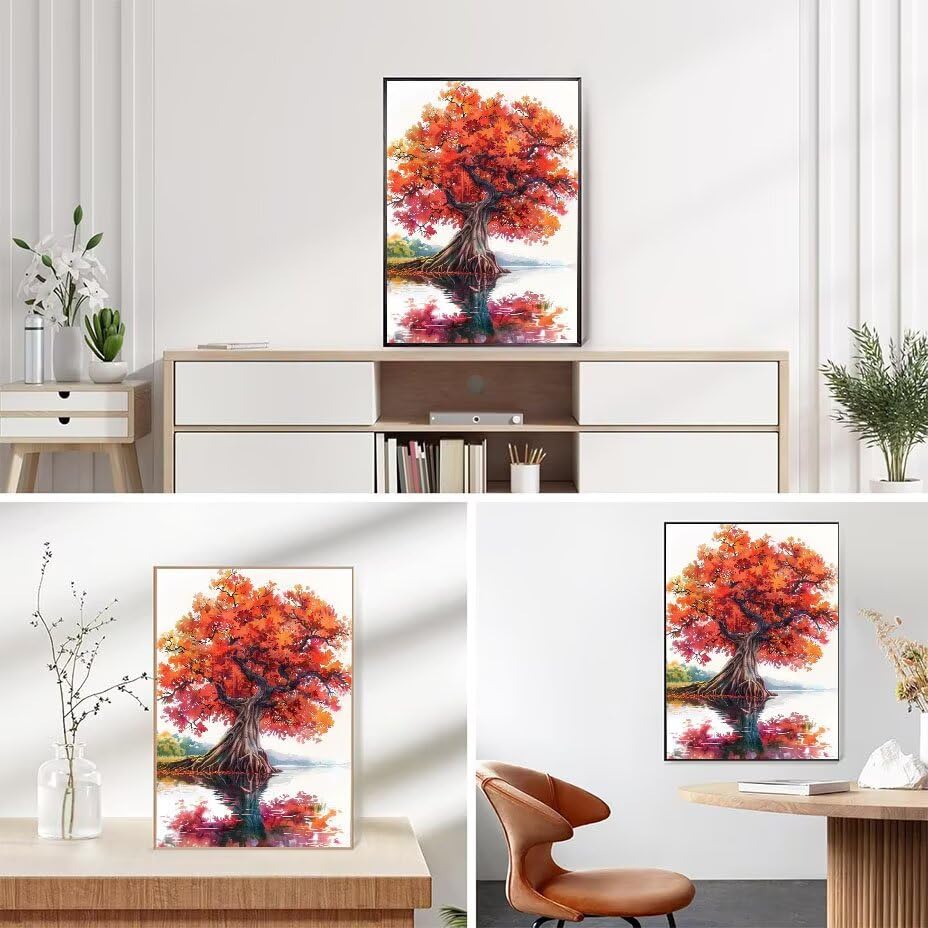 Diamond Painting Arbre coloré pour sublimer votre salon, kit complet DIY 40x50cm - 7