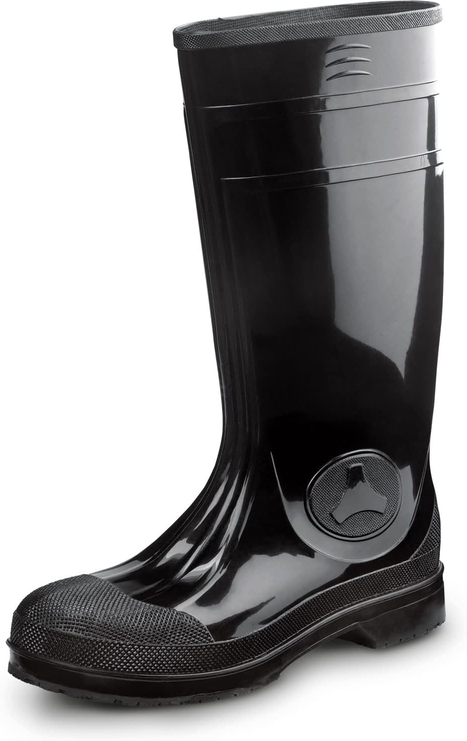 SR Max Montauk, Unisex, Black, Soft Toe, Waterproof, Slip Resistant 16 Inch PVC Work Boot