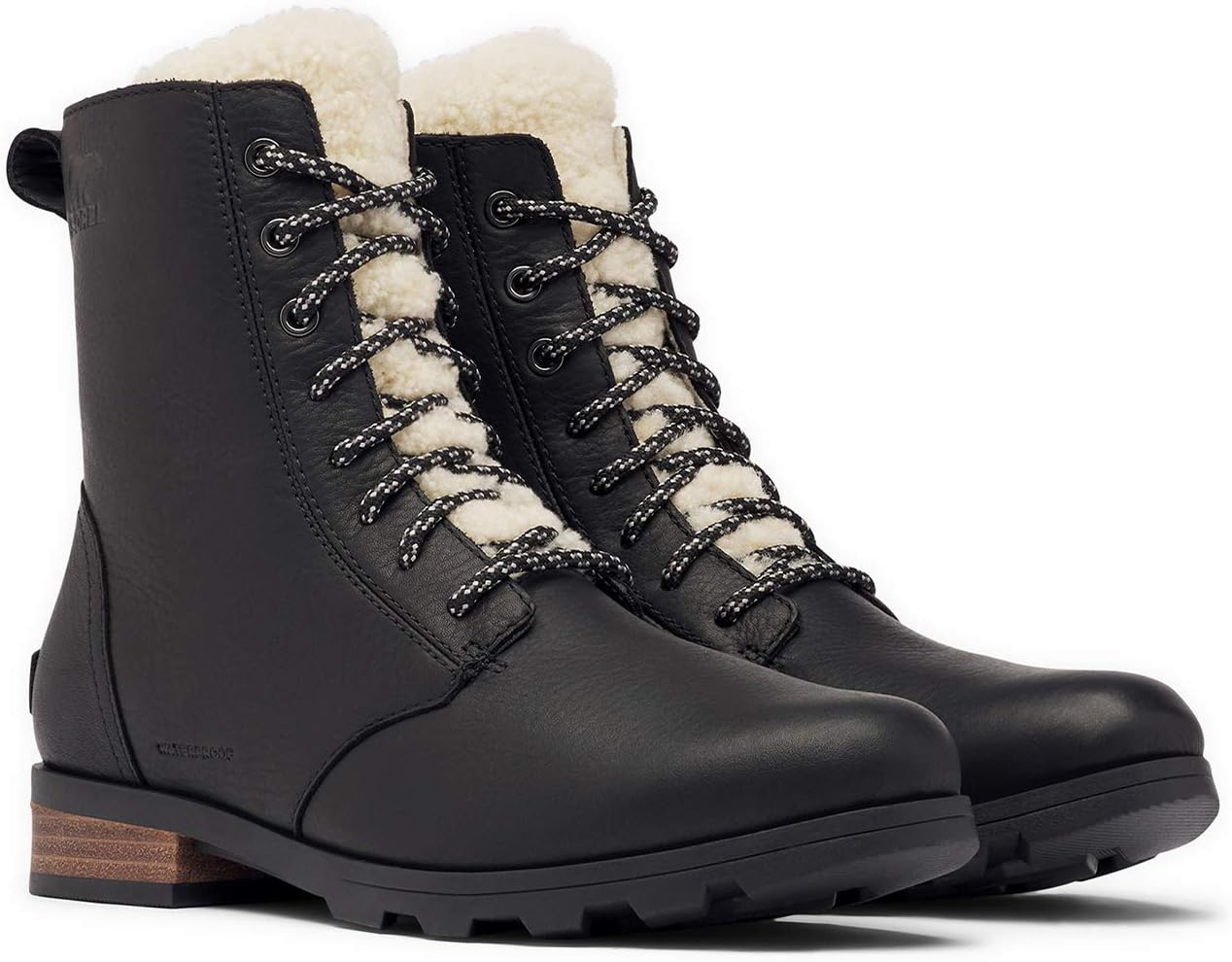 Womens Sorel Emelie Short Lace Cozy Winter Walking Snow Ankle Boots