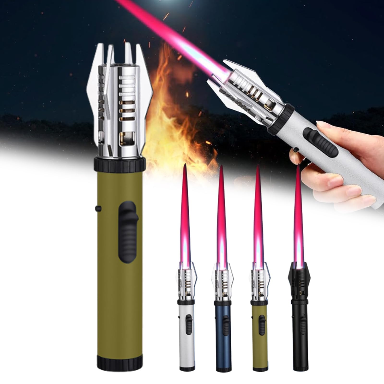 Amazon.com: Camping Outdoor Windproof Straight Flame Lighter