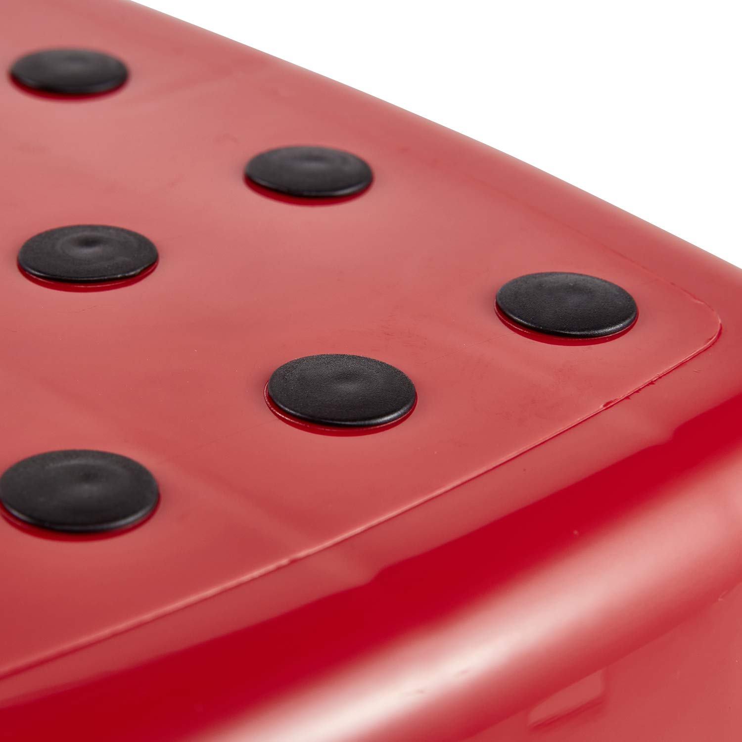 Keepeer Cars Tritthocker Zweistufig Anti-Rutsch Kirsch-Rot 3-14 Jahre