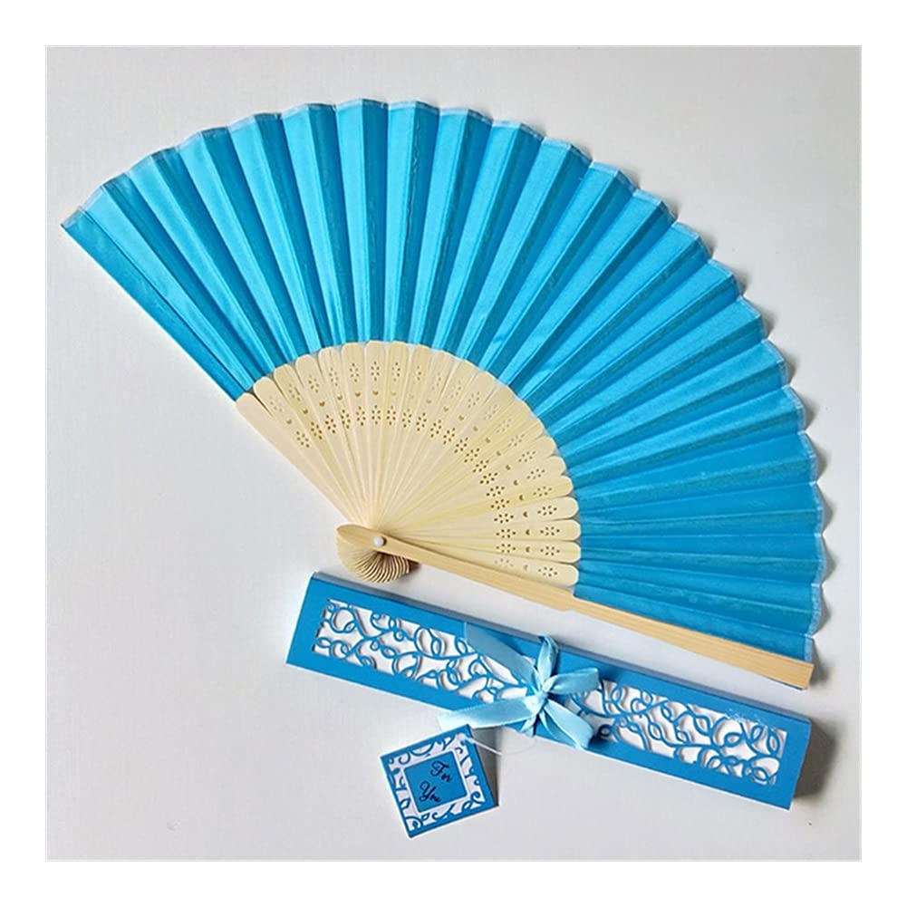 NZPOST Folding fan luxury silk folding hand fan (1)