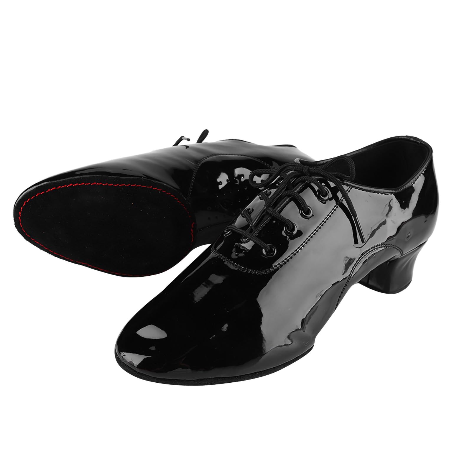Scarpe da Ballo Latino Pelle PU Morbide Comode per Uomo Performance Sala