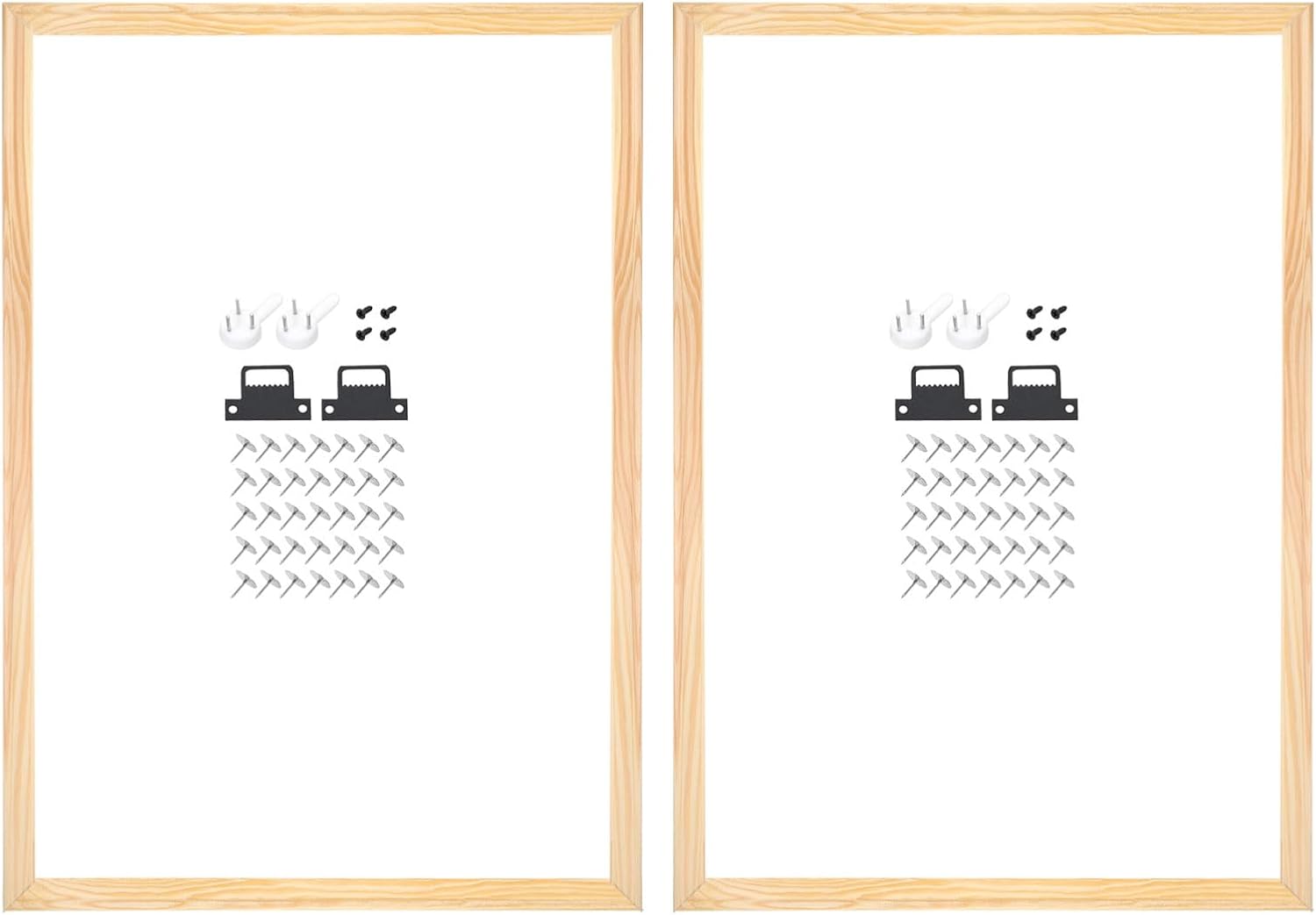 uxcell 2 Pcs DIY Canvas Stretcher Bars, 28 x 20 Inch Canvas Frame Wooden Frames Kit Sturdy Stretcher Frames for Oil Paintings Prints Posters