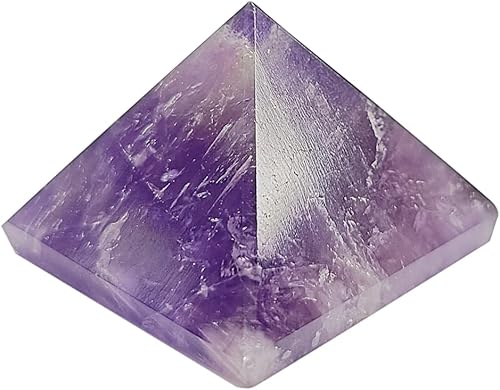 Pirámide de piedra de amatista púrpura para la curación de Reiki y la pirámide de piedra curativa de cristal, 30-40 Gm