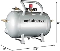 Vista 12 de Metabo HPT Depósito de aire de reserva, tanque de aire de alta capacidad de 10 galones, certificado ASME, 5 acopladores de conexión rápida