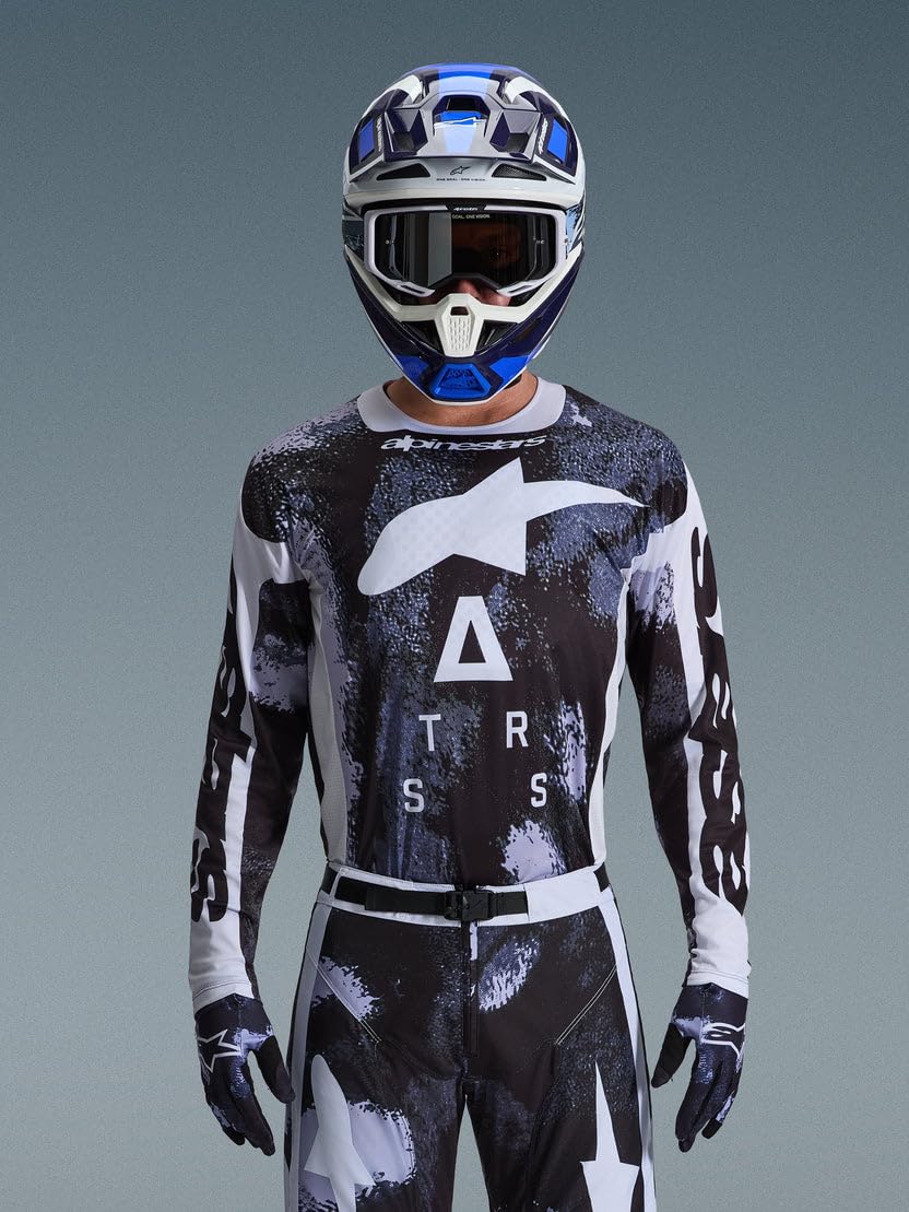 Alpinestars Racer LAHND Koszulka motocrossowa, czarny/biały, S