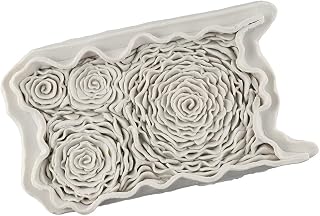 Carnation Cake Fondant Molds,Ruffled Roses Gum Paste Icing Mould for Sugarcraft,Cake Decoration