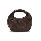 CORAID Mini Hobo Tote Bags for Women Soft Leather Clutch Purses for Women Cloud-Shaped Top Handle Bags