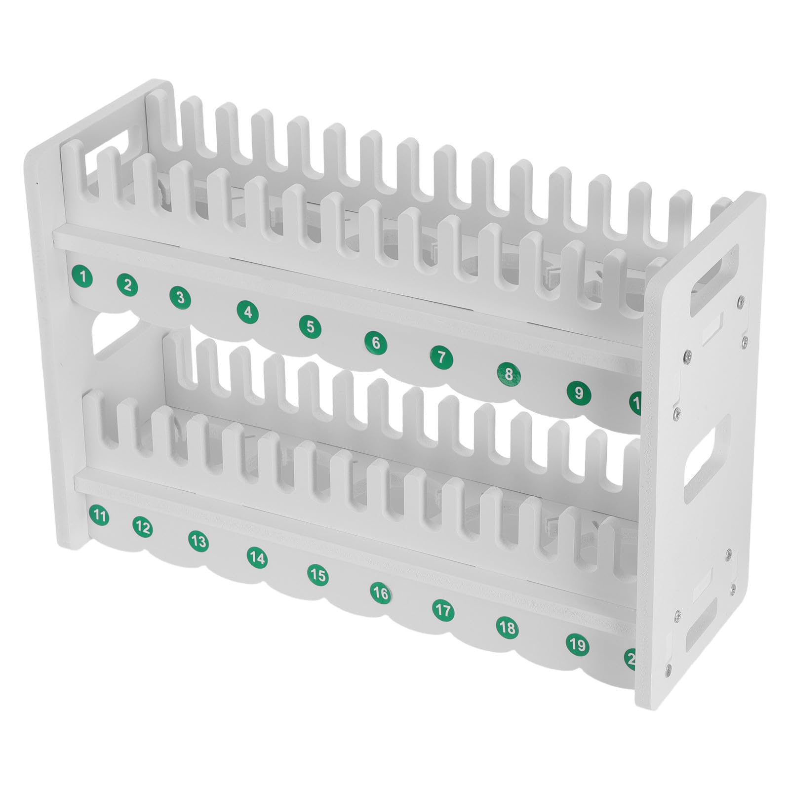 Hemobllo Supporto per Telefono da Scrivania in Legno Bianco a 2 Livelli Scomparti Multipli, Design Moderno per Ottimizzazione Spazio in Studi e Uffici