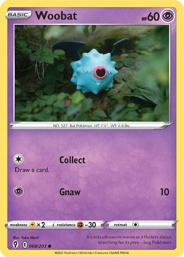Woobat - 068/203 - Common - Sword & Shield - Evolving Skies
