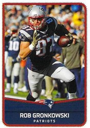 2016 Panini Stickers Football #51 Rob Gronkowski New England Patriots Official Album Sticker From Panini America (1.5 X 2.5 Inch Sticker)