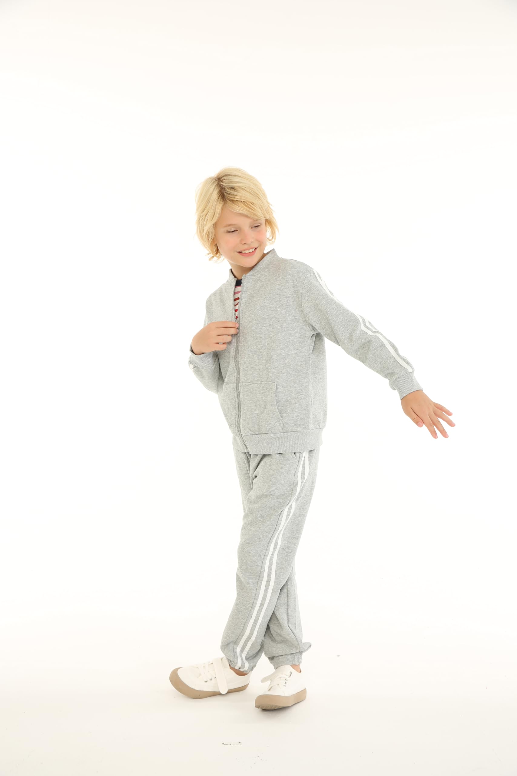 Mud Kingdom Kleine Jungs Jogger Set Langarm-Freizeitoberbekleidung