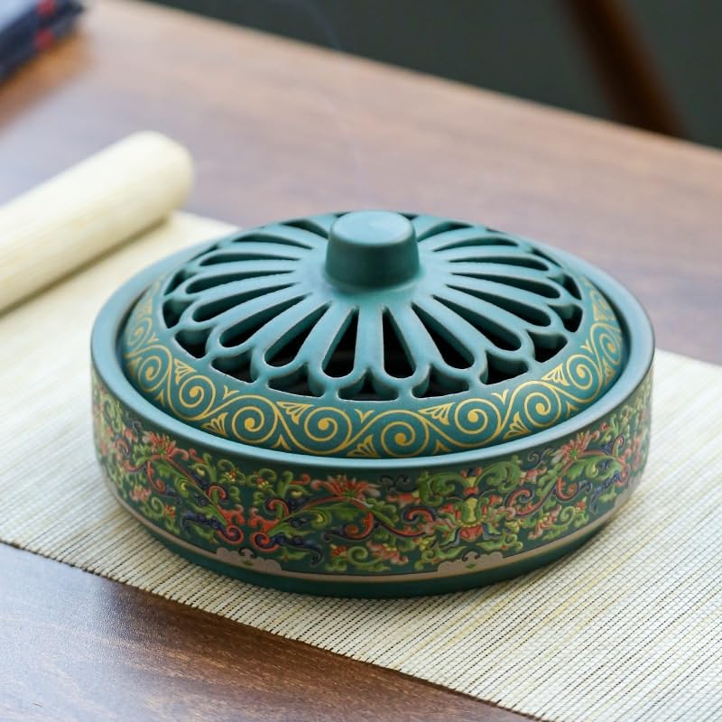 Bruciatore di Incenso Bruciatore di incenso in Ceramica, bruciatore di incenso for la casa, bruciatore for aromaterapia, bruciatore di incenso Creativo for la casa smaltato Incensiere