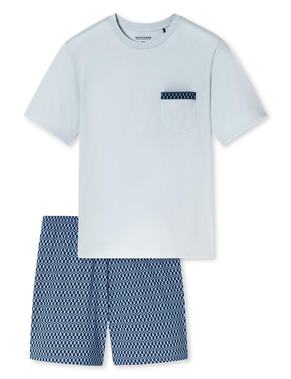 Schiesser Herren Schlafanzug kurz Rundhals - Nightwear Set
