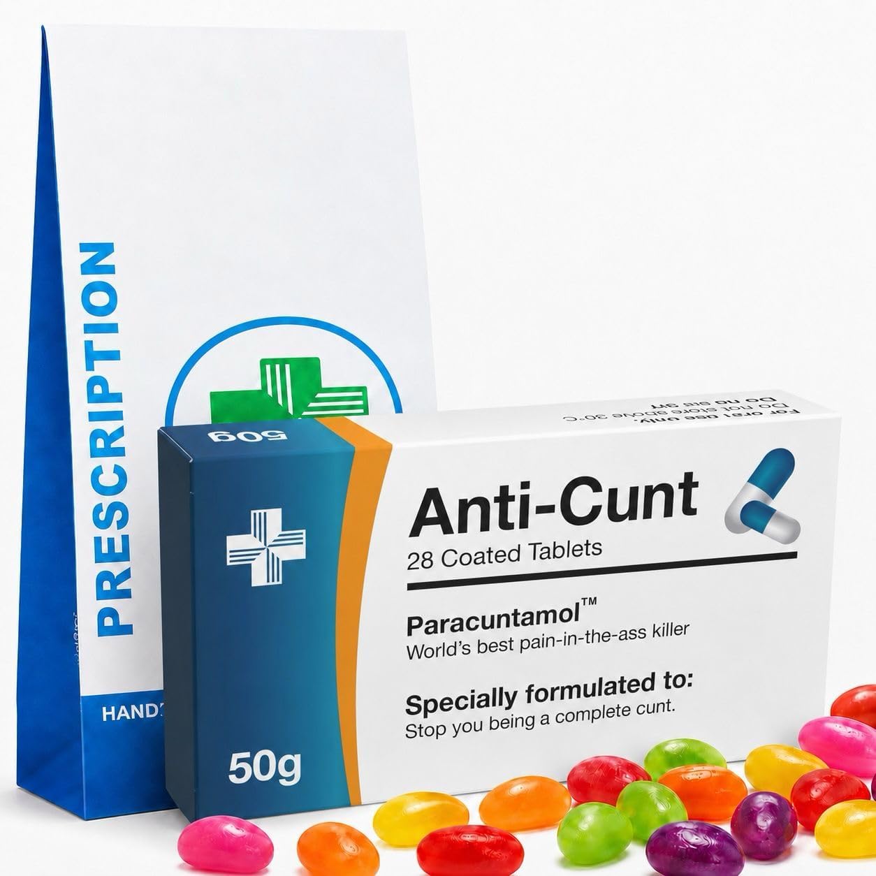 Funny Prank Pill Box With Sweets Gag Gifts for Men Funny Valentines Gifts For Him Xmas Secret Santa Christmas Stocking Filler for Women- Novelty Joke Birthday Gifts for Boyfriend Dad (CNT)