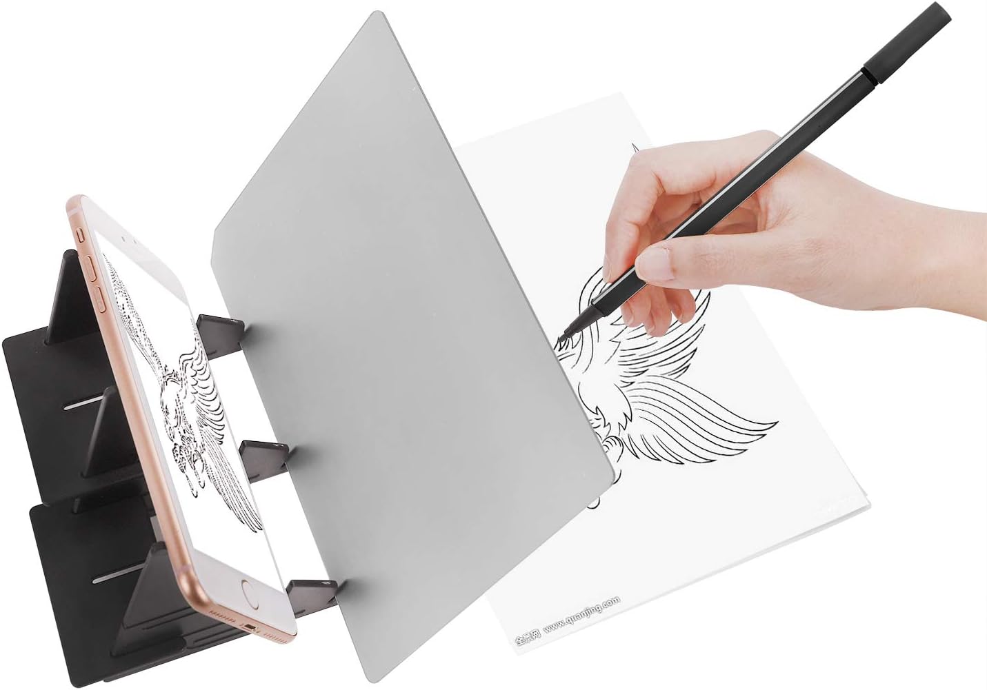 Optical Tracing Board Painting Copying Drawing Board Panel Reflection Projector Sketching Copy Pad Mirror Sketch Art Tool for Artists Beginners