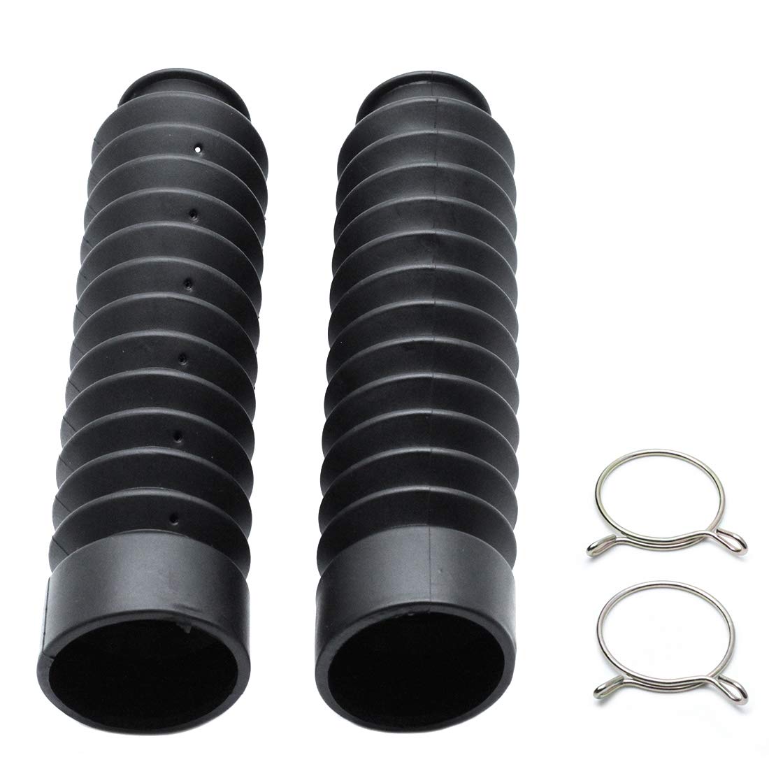 AUTUT 2pcs Rubber Fork Cover Gaiter Motorcycle Shock Absorber Dust