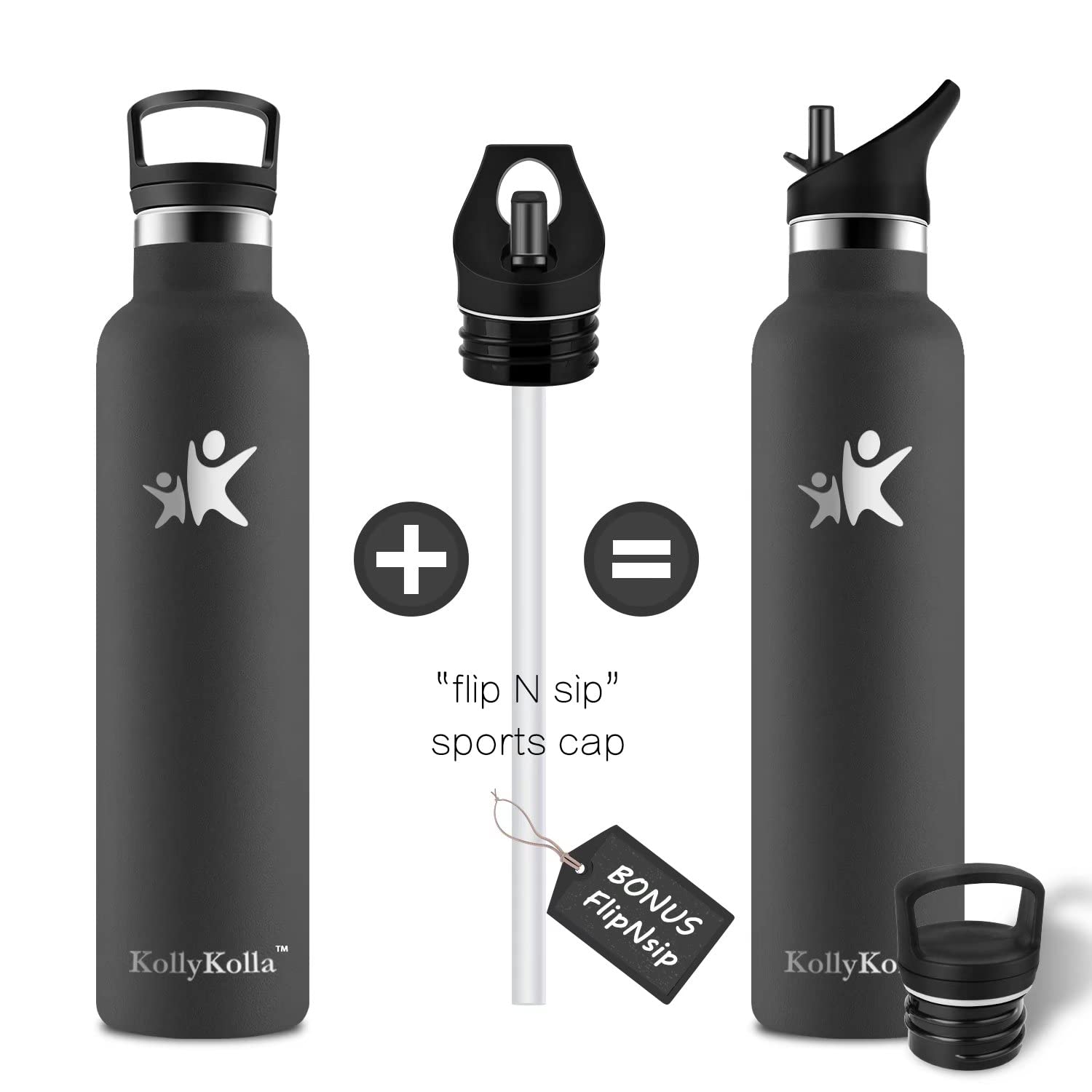 HoneyHolly Borraccia Termica Bambini, 500 ML Senza BPA Sottovuoto A Doppia Parete Bottiglia 18 8 Acciaio Inox Per Scuola Sport Campeggio 91440887