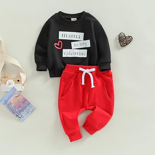 Vista 16 de Sasaerucure Infant Toddler Baby Boy Halloween Outfits Long Sleeve Shirts Pumpkin Sweatshirt with Pants 2Pcs Winter Clothes 2-CD Rojo Verde