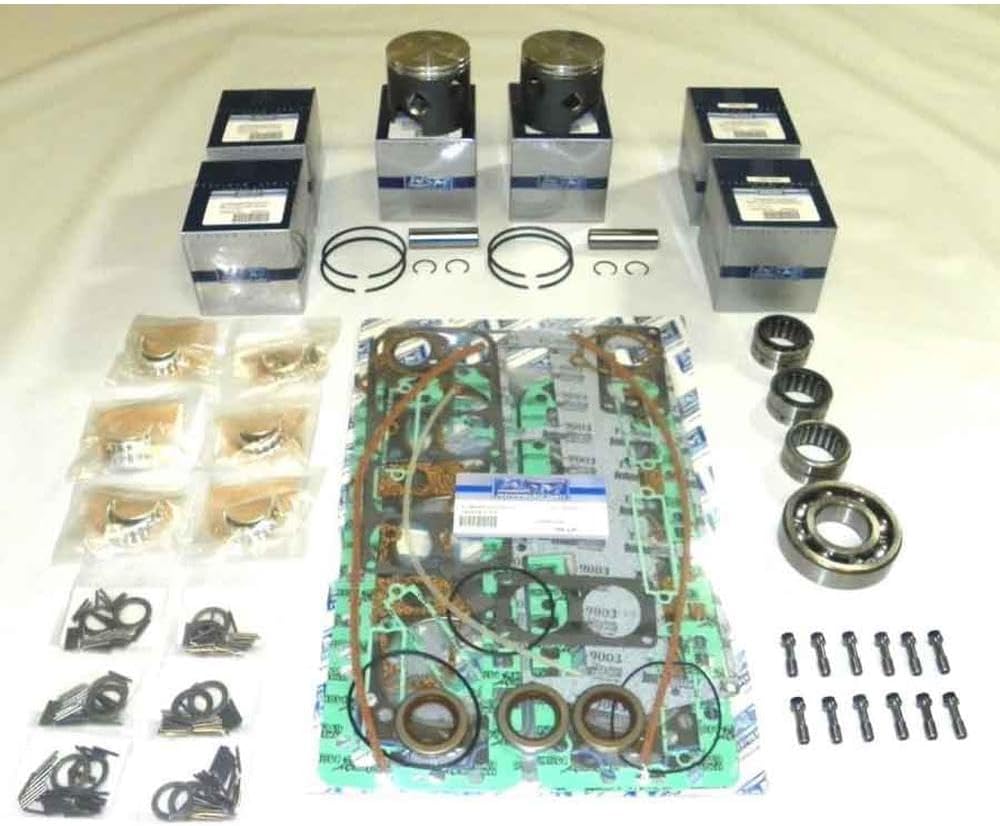 Rareelectrical Oem Grade Powerhead Rebuild Kit Compatible With Mercury Xr2 150Hp V6 2.0L Bottom Guided Mariner 3.135" Bore 2-Stroke Carbureted 7442T36 100-50-21 1986-1988 .010 Over 90484A88 Oversize