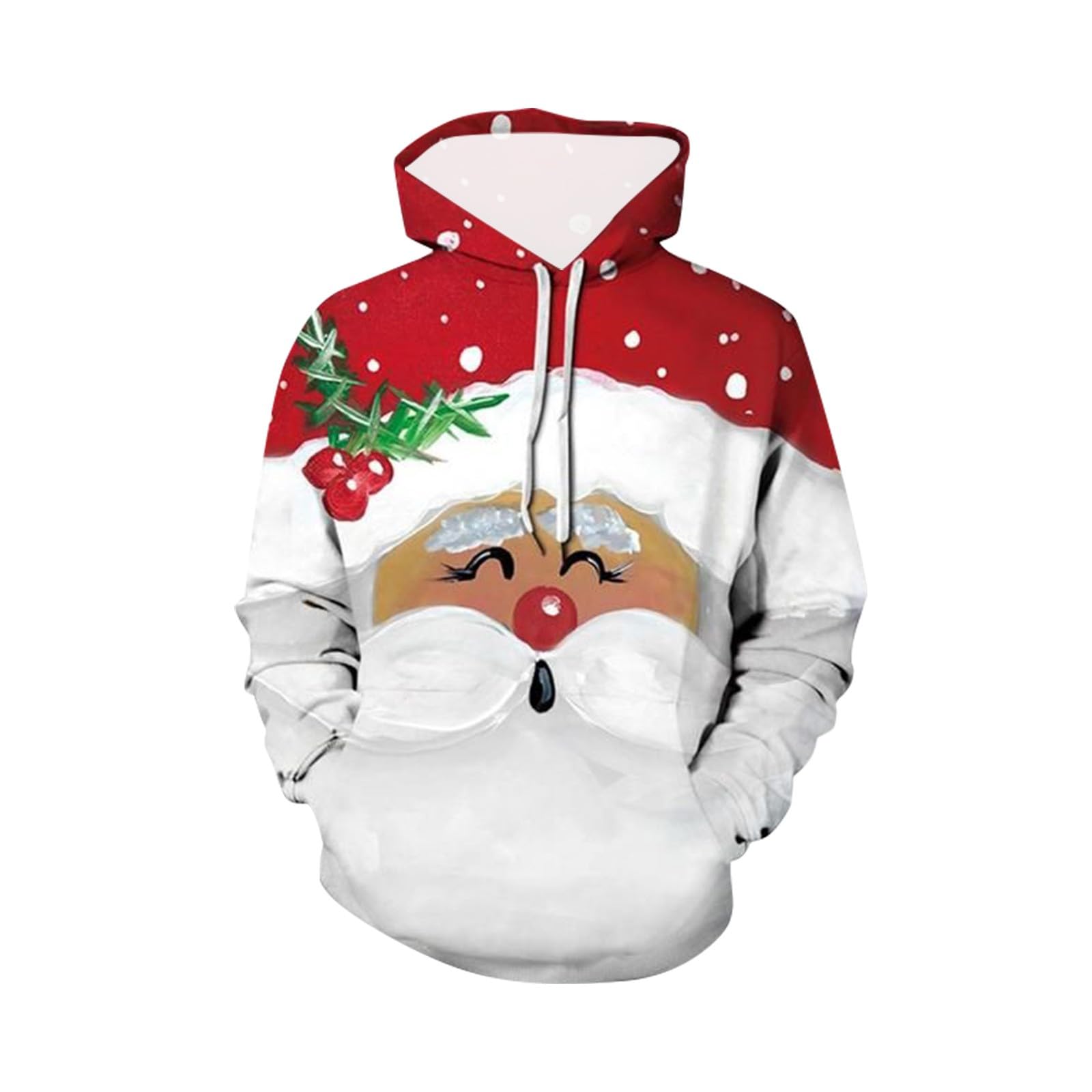 Felpa Con Cappuccio Unisex Natale Grinch, Stampa 3D - Regalo Natalizio Per Adulti E Bambini