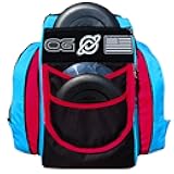 Discology Disc Golf OG V2 Disc Golf Bag | 26+ Disc Capacity | Premium Disc Golf Backpack Bag | Tough, Durable Design | 2 Large Top and Side Compartments | Top Patch Panel with Two Patchs Included