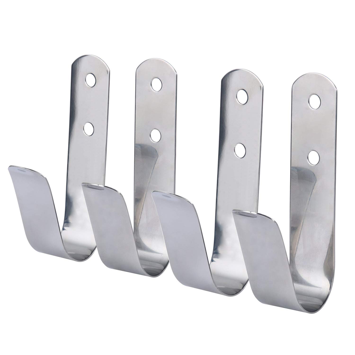 Amarine Made Stainless Steel Boat Hook Holders Ring Buoy Bracket 7715S- 4-1/8" L x 1" W