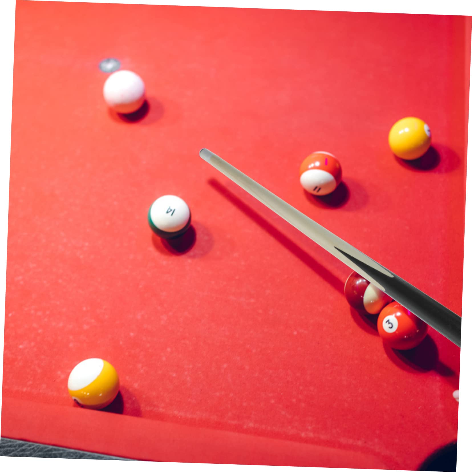 Toyvian Wooden Pool Cues Billiard Cue Stick Shorty Cues Childrens Cues Kids Billiard House Cue Stick House Bar Pool Sticks for Children Practice 48cm