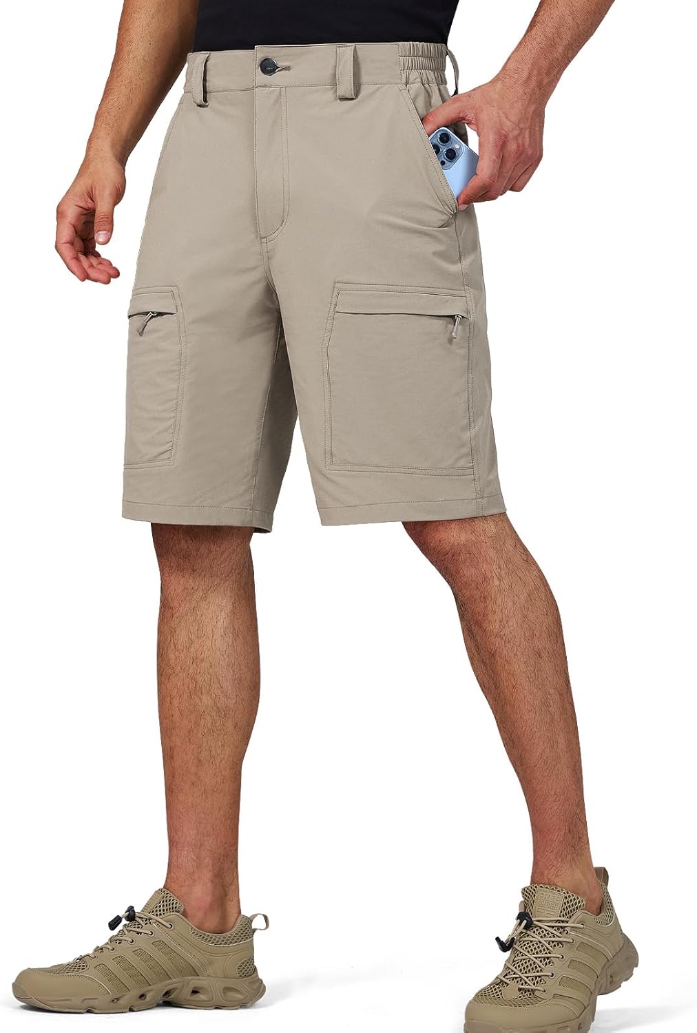 Tactical Cargo Shorts for Men Quick-Dry Lightweight Work Shorts with 7 Pockets,Durable Hiking Outdoor Short - Image 2