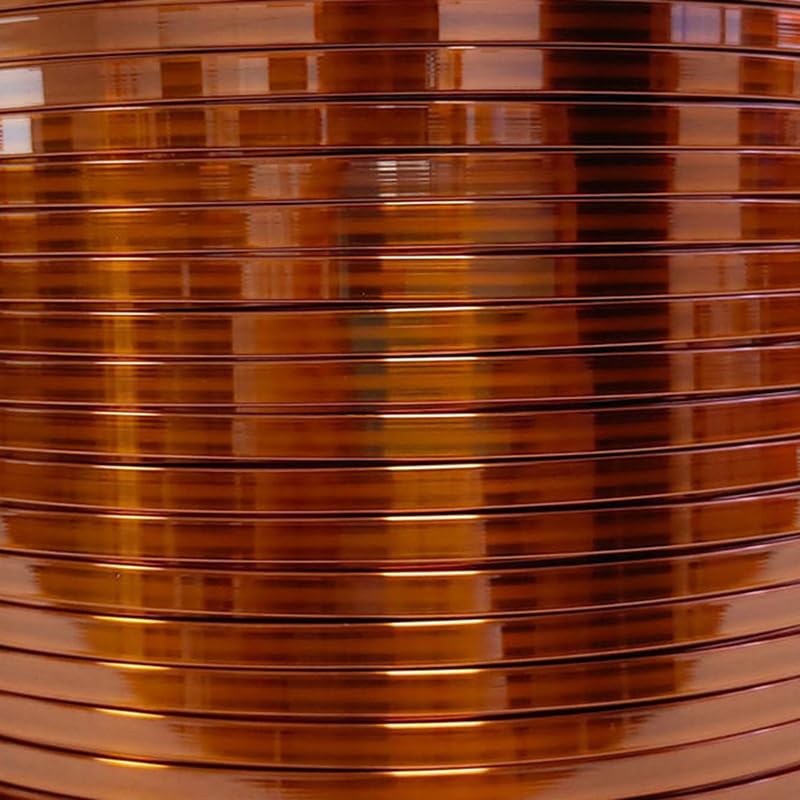 High-Temperature Flat Enamelled Copper Wire 1mmx4mm 220 Class Transformer Grade Flat Enamelled Copper Wire for Motor Applications 15ft
