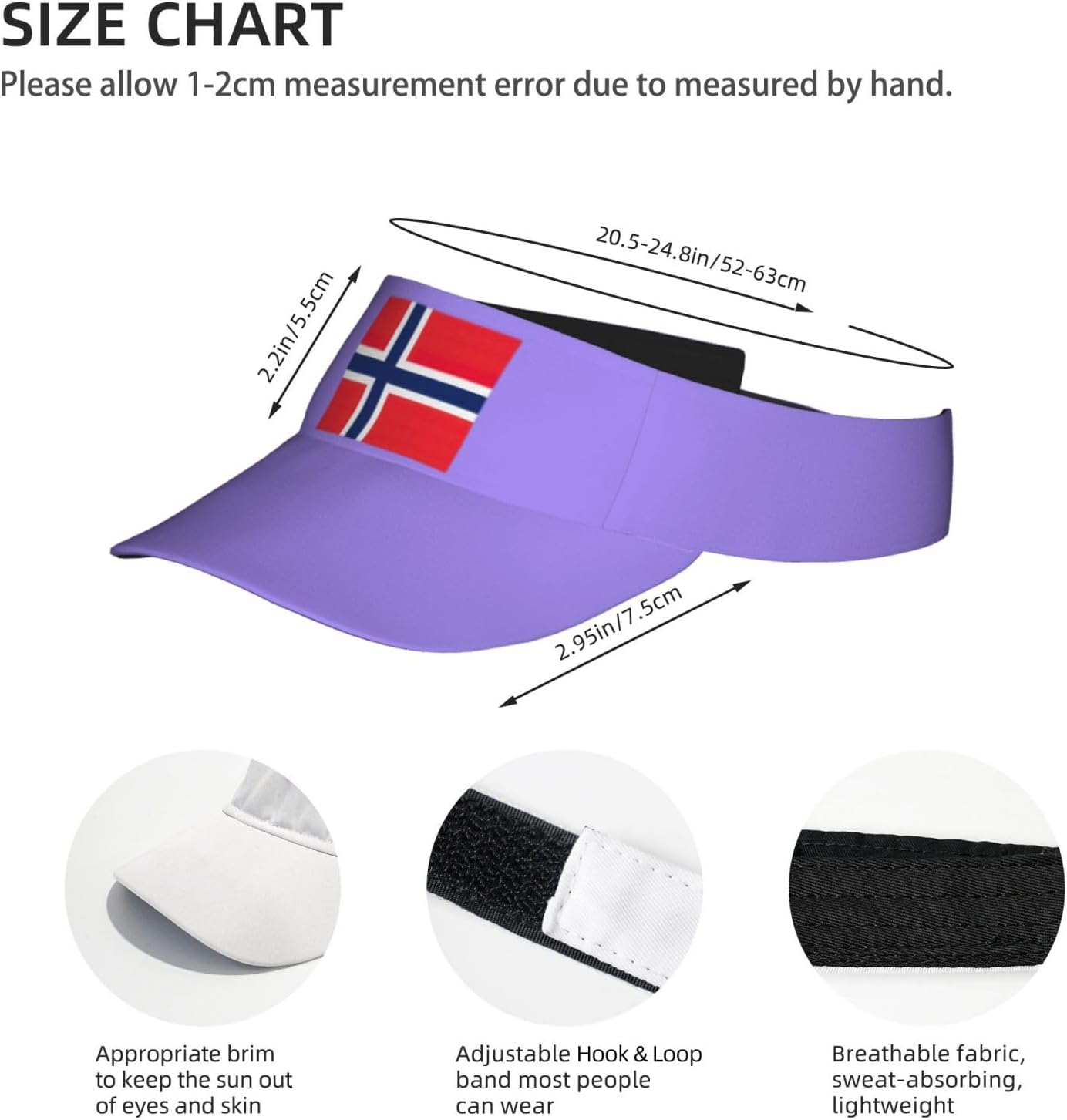 Print Sports Sun Visor Hats Adjustable Adult Sunscreen Visor Cap for Men Women. Black