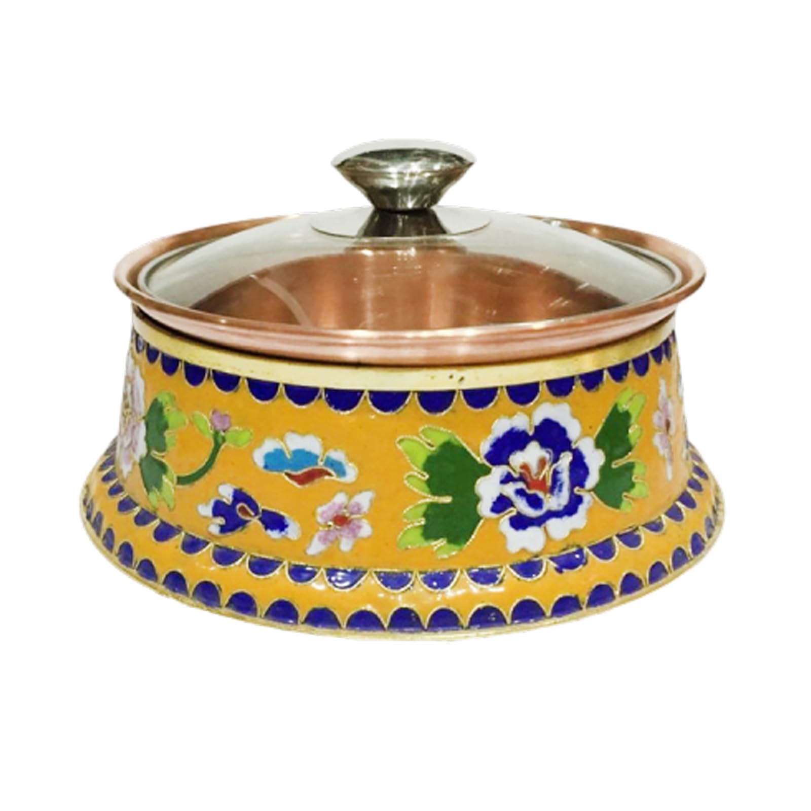 asdchZen Fondue Pots Small Hot Pot Single Copper Hot Pot Induction Cooker Hot Pot Small Copper Pot Household Small Stove Hot Pot,B,C