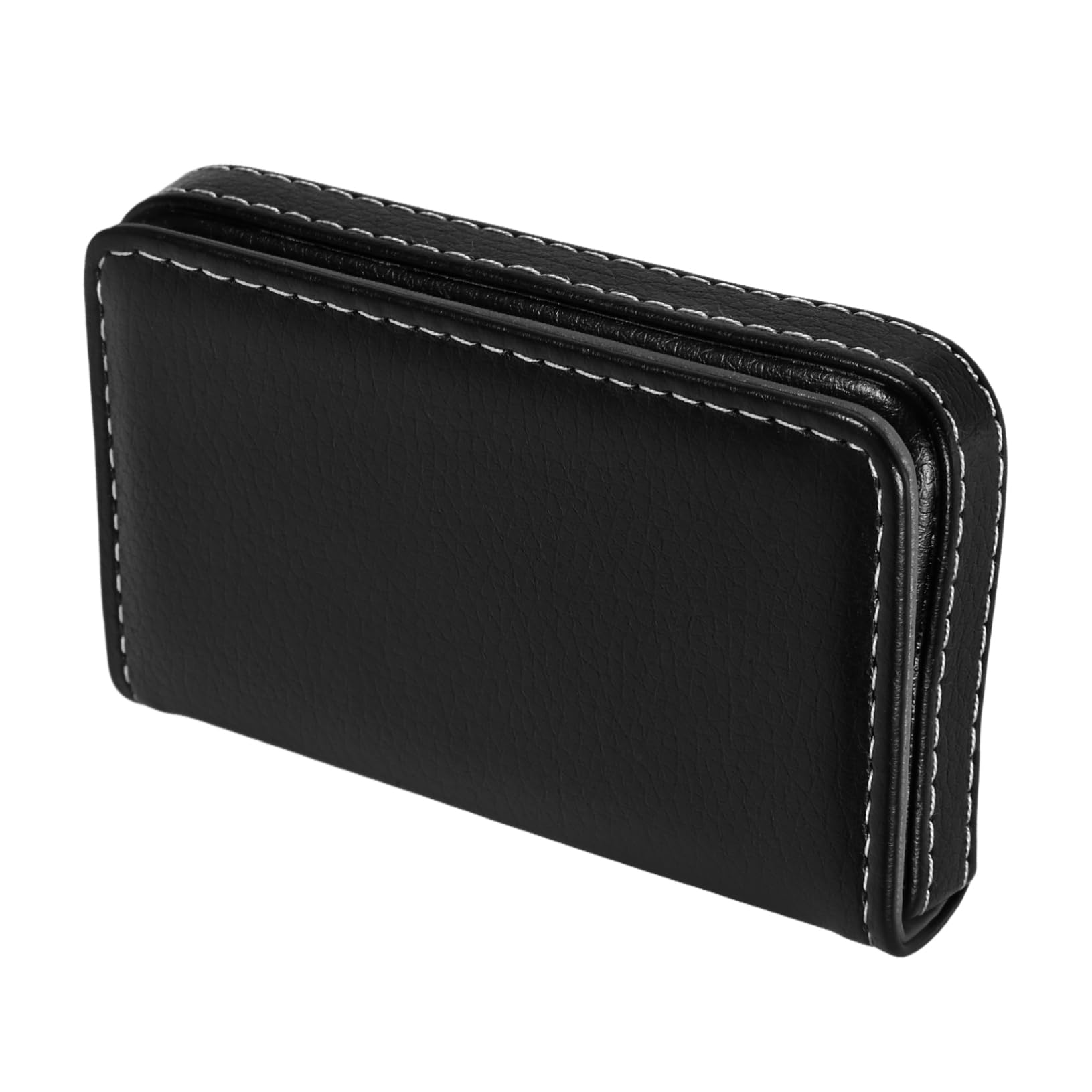 ERINGOGO Stainless Steel Card Holder Business Cards Box Men's Storage Elegant Desktop Organizer