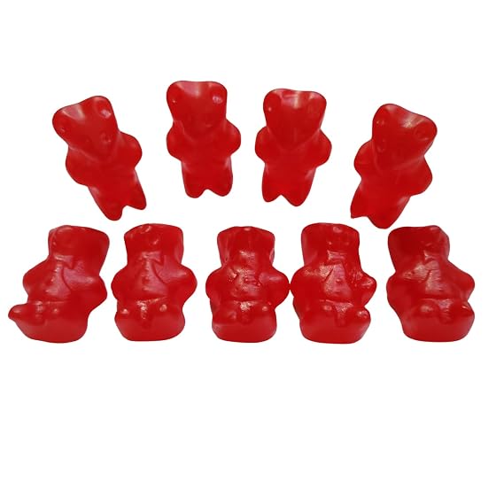 JuJu Cinnamon Bears Bulk Candy Bag of Spicy Gummy Candy Chewy Cinnamon Candy Sweet Treat Snacks for Adults & Kids Hot Gummy Bear Sweets for Events & Parties Teddy Jelly Candies 5lb