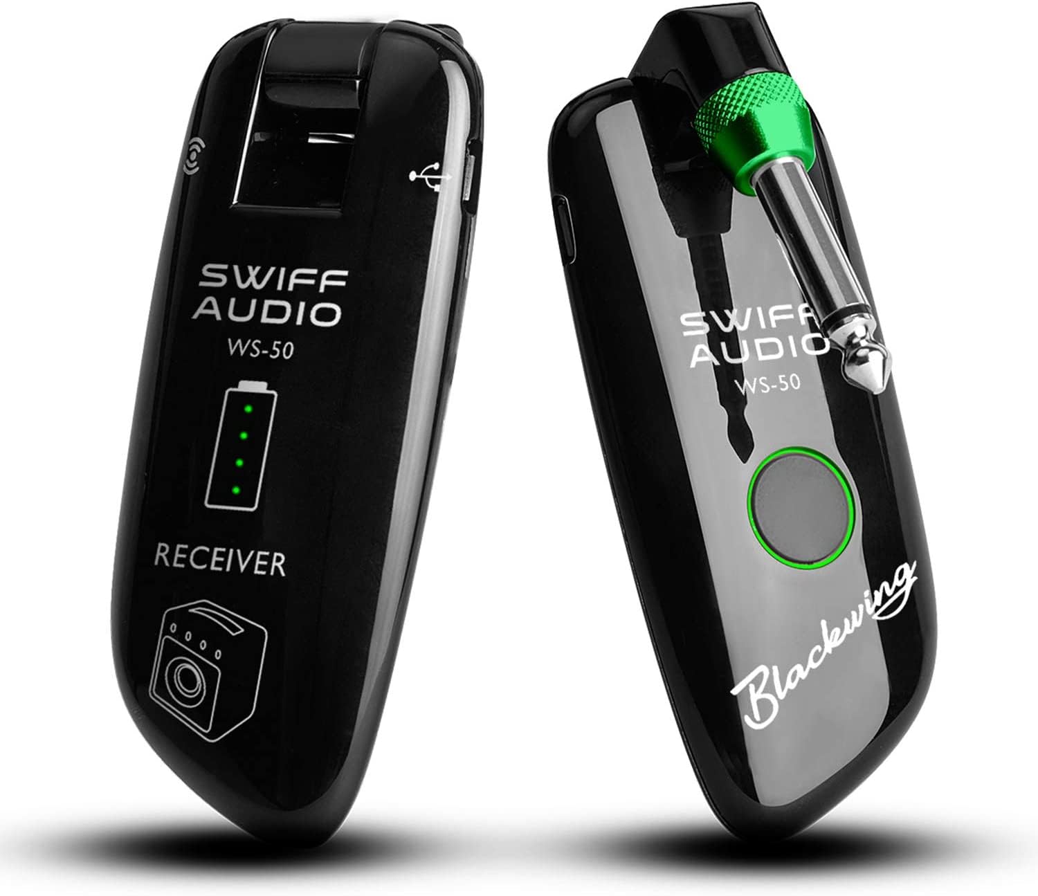 SWIFF Wireless Guitar System, Ricaricabile chitarra trasmettitore ricevitore supporto multi-canali 5,5 ore di lunga durata della batteria per tutti gli strumenti