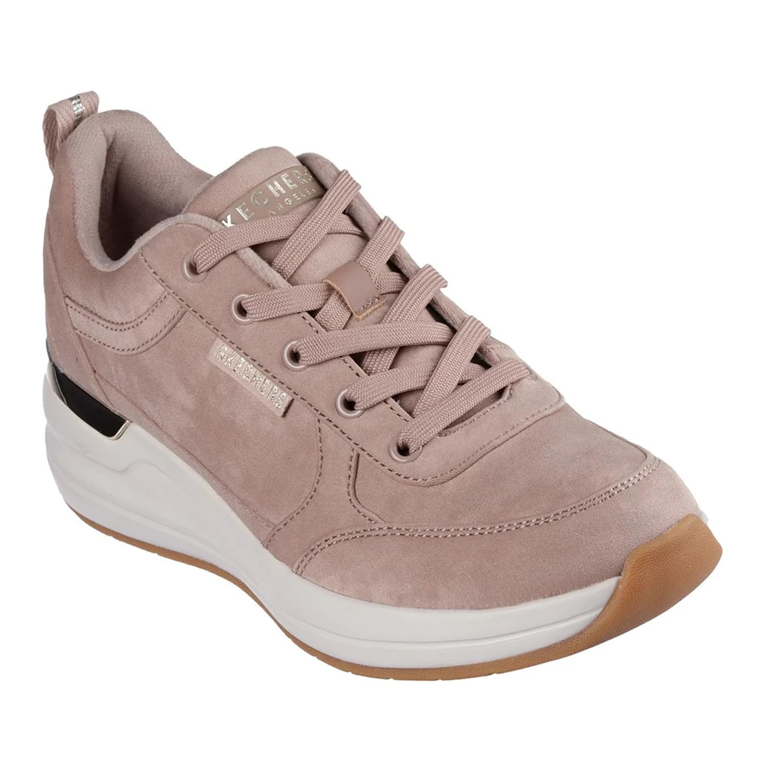 Skechers Billion 2 Prissy N - Tenis de Felpa para Mujer, Microfibra triturada Gris Pardo, 39 EU